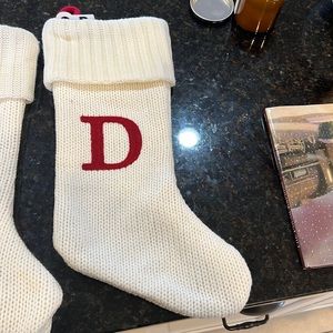 Knitted “D” stocking